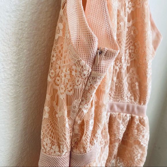 Soft Pink Lace Tank Top - Picture 6 of 8